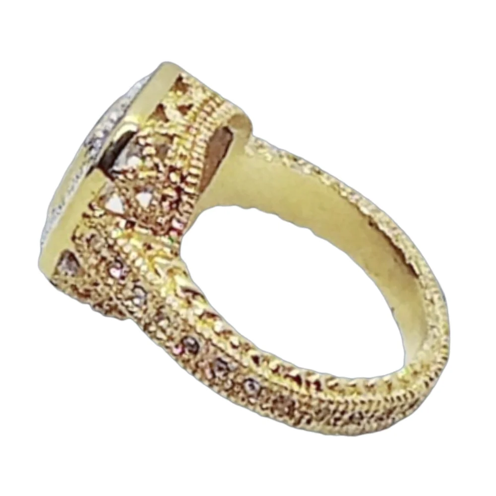 Gold Plated Unisex CZ Ring | Size 10 | NWOT